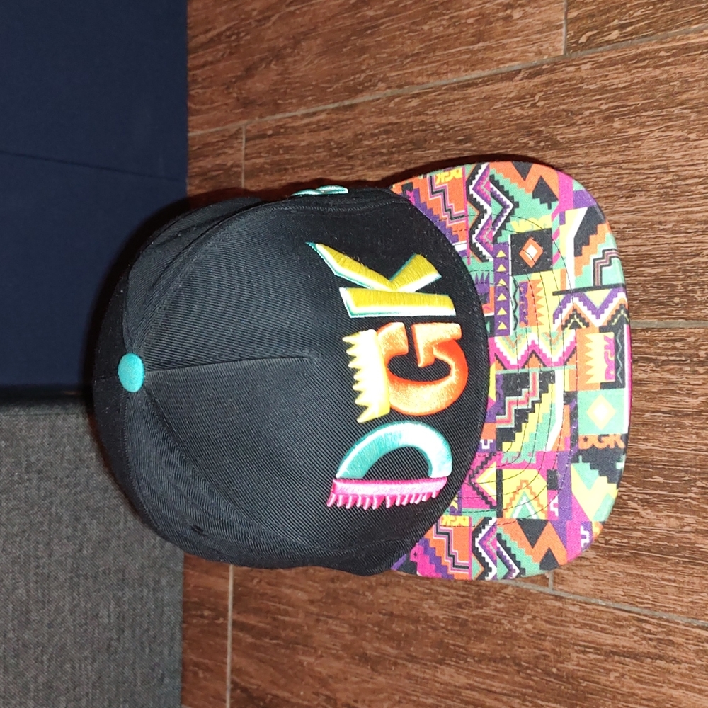 DGK 'Dirty Ghetto Kids' Multicolor Embroidered Baseball Adjustable Snapback Hat